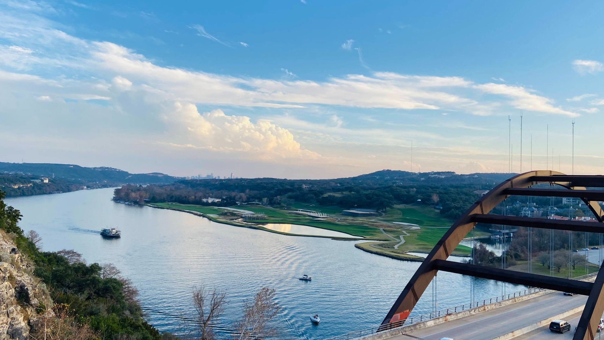 Views from the 360 Bridge in Lake Austin