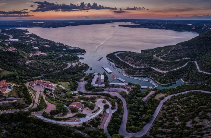 lake travis twilight image