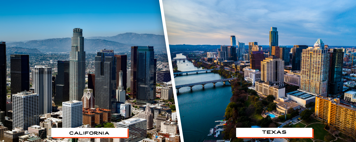 cost of living moving from california to texas