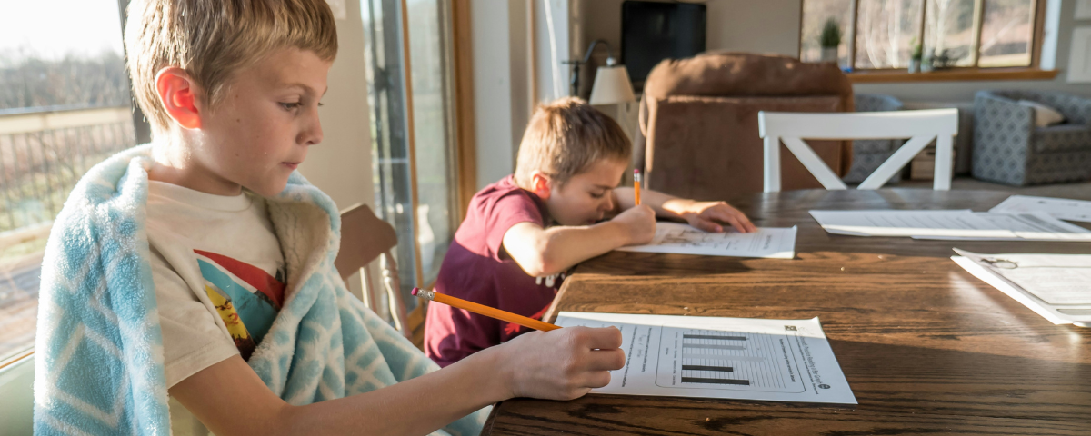 children in homeschool