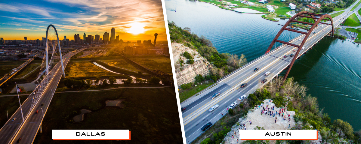 dallas vs austin transportation