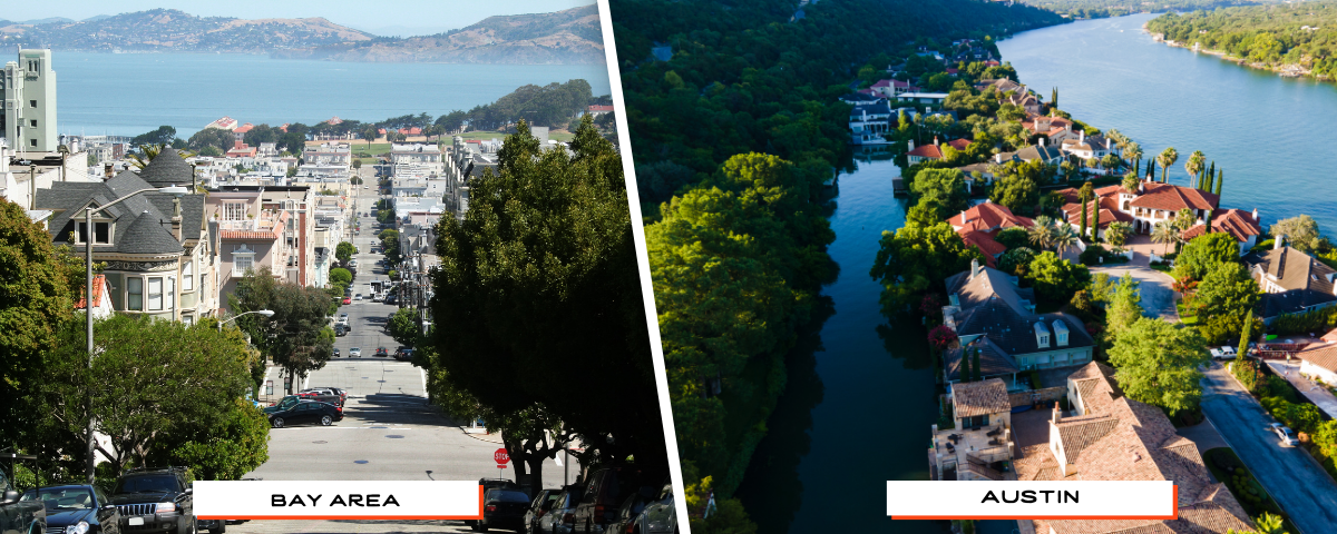 bay area vs austin neighborhoods
