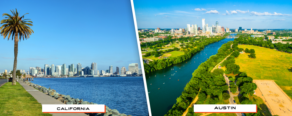 outdoors moving to austin from california