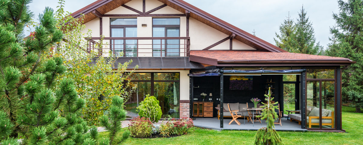 backyard view of a home