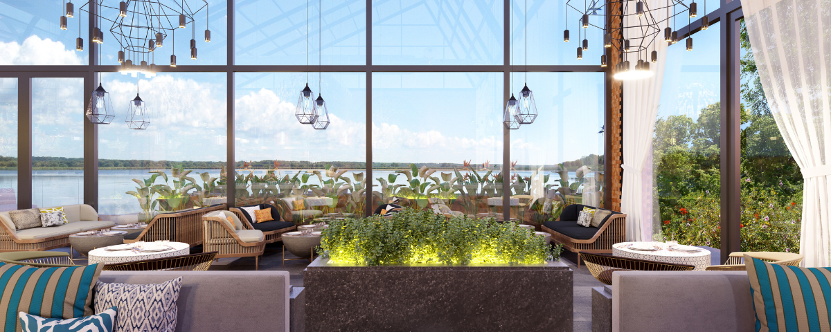 dining near the lake