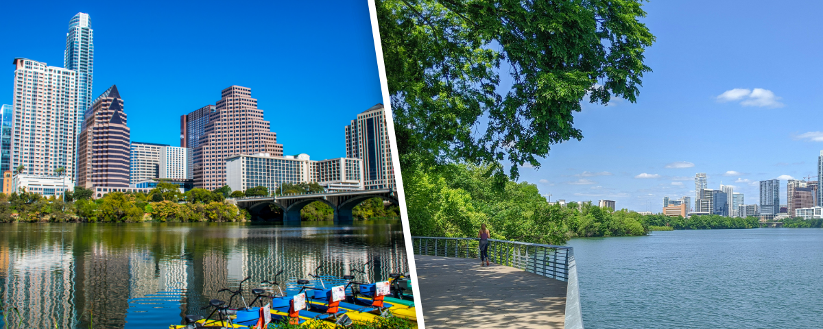 best scenic views in lady bird lake