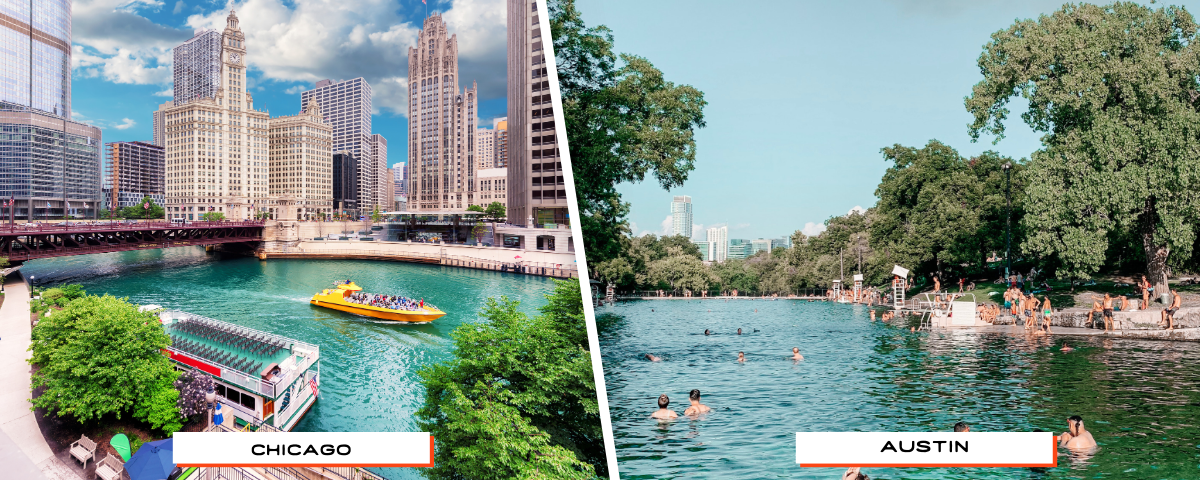 things to do in chicago vs austin
